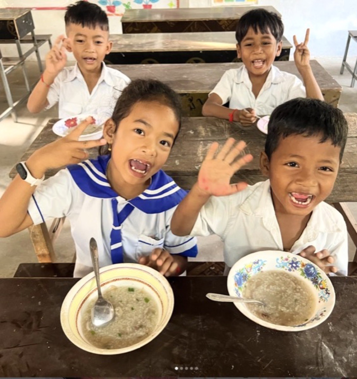 子どもたちへの毎日の食事