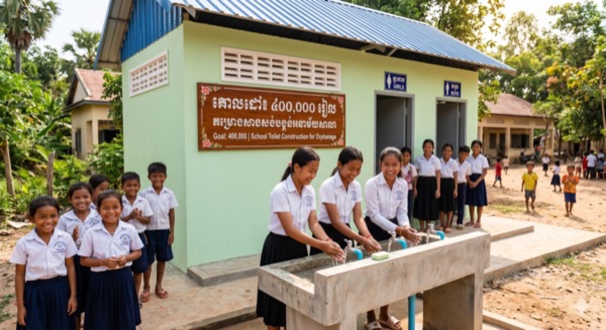 学校のトイレ建設